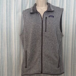 Patagonia Gray Full-Zip Better Sweater Vest